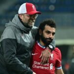 Liverpool manager Jürgen Klopp and Mohamed Salah