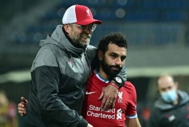 Liverpool manager Jürgen Klopp and Mohamed Salah