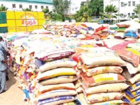 Bags of rice intercept by Customs operatives