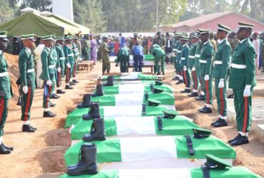 Nigerian Army buries soldiers