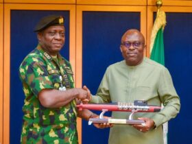 Chief of Naval Staff (CNS), Vice Adm. Emmanuel Ogalla and Rivers State Governor, Siminalayi Fubara