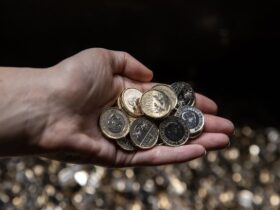 First £1 coins pound