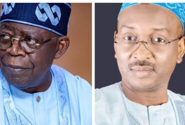 A photo combination of President Bola Tinubu (L) and Salihu Lukman (R)