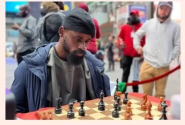 Guinness record holder for the longest marathon chess game, Tunde Onakoya