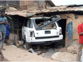 Car rams into building