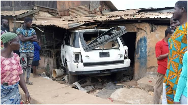 Car rams into building