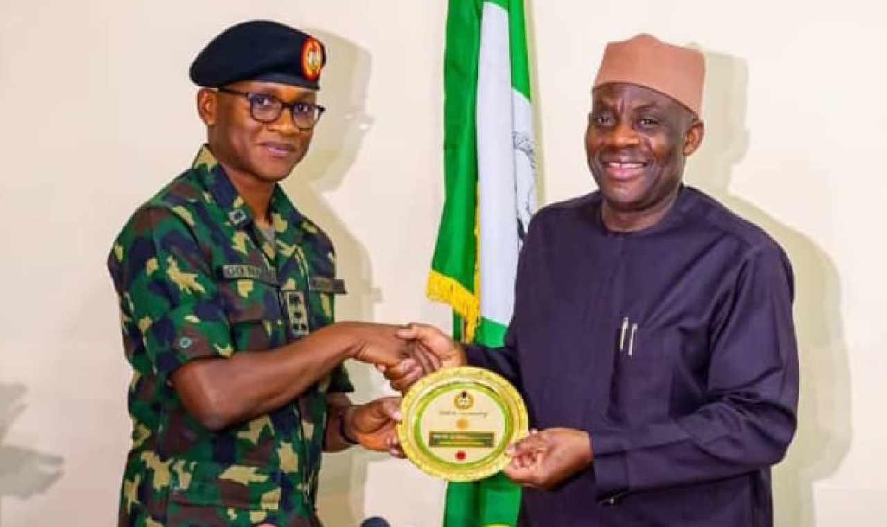 Director-General of NYSC, Brig.-Gen. Olakunle Nafiu.and Minister of Education, Tunji Alausa
