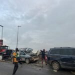 No Casualty as Container Truck Rams Six Vehicles at Kara Bridge on Lagos-Ibadan Expressway