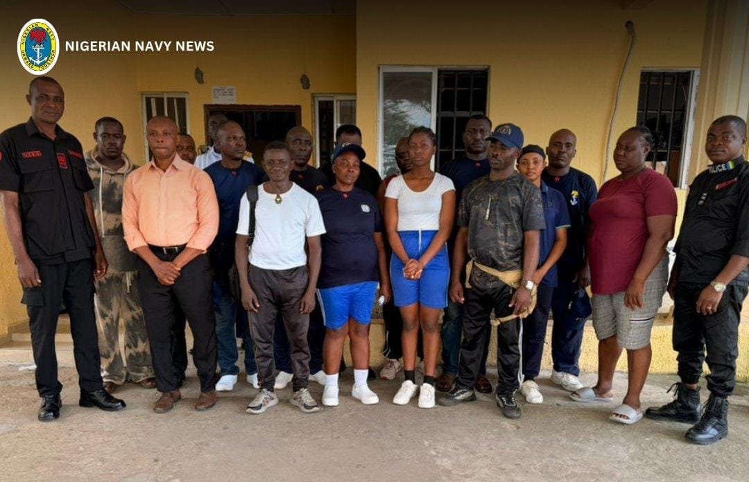 12 suspects arrested as Nigerian Navy busts fake coast guard recruitment Scheme