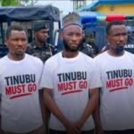 Police arrest men for wearing Tinubu must go shirt