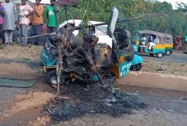 Church Return Turns Tragic as Father, Son Burnt Beyond Recognition in Plateau Crash