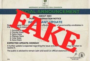 Inec debunks fake Governorship Candidates' List